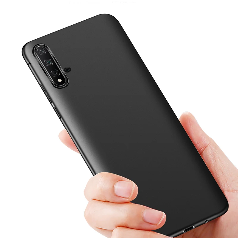 Силиконовый чехол для Huawei Nova 5 T противоударный тонкий бампер из ТПУ матовый Honor 20