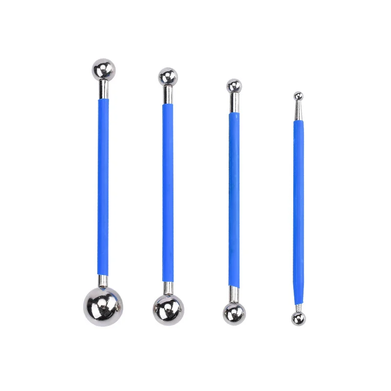 4pcs/set  Double steel pressed ball tile grout repairing stick ceramic floor grout glue gap scraping Construction tools