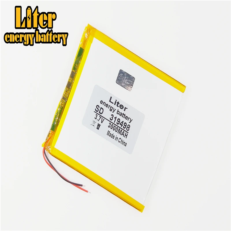 3 7 v lare емкость полимерная литиевая батарея 319498 3000 mid palmtop tablet battery |