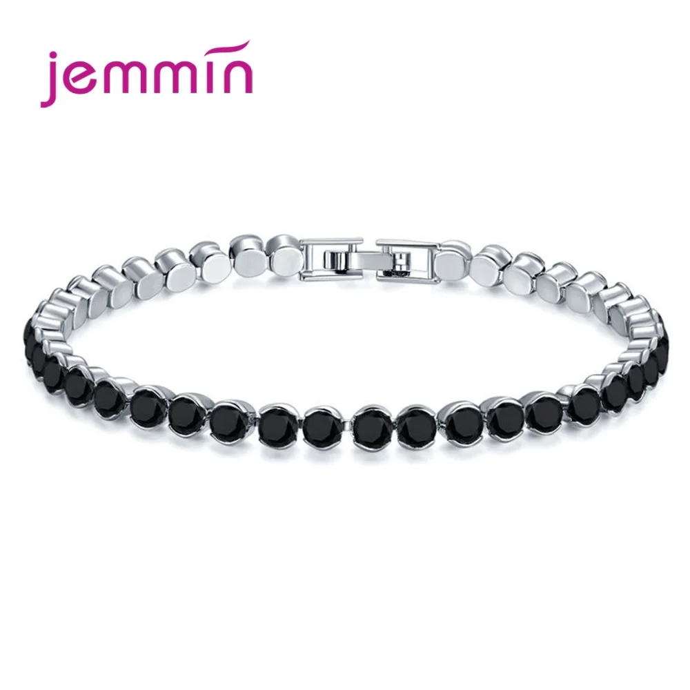 Женский браслет из серебра 925 пробы с фианитами 19 см|Гибкие и жесткие браслеты| |