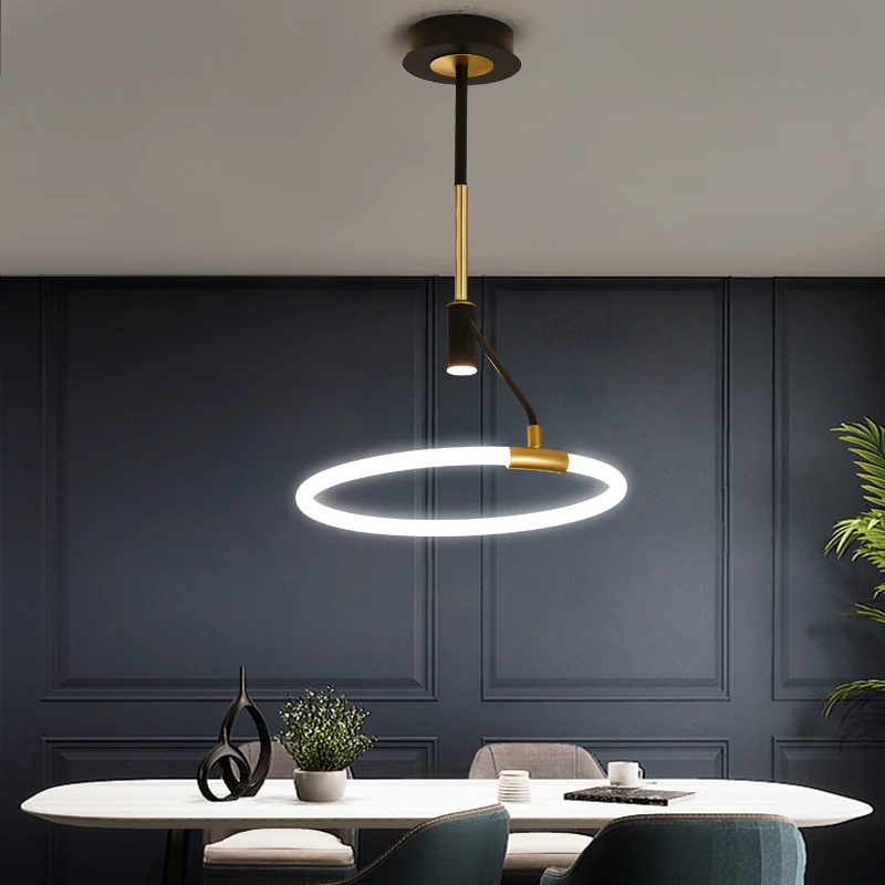 

Round Modern Indoor Led Pendant Light Home 110v 220v Pendant Lamp For Dining Kitchen Chandelier Living Room Bedroom Hanging Lamp