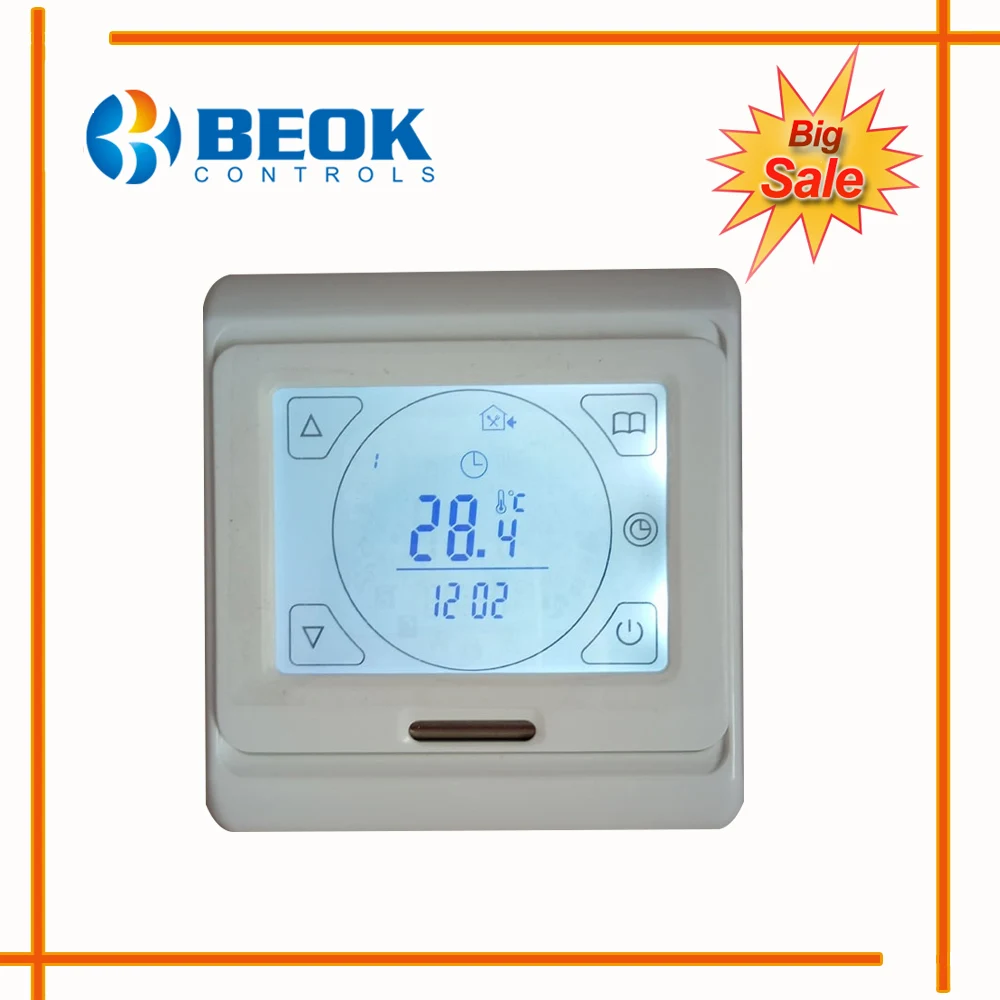 Термостат BEOK для подогрева пола регулятор температуры теплого терморегулятор