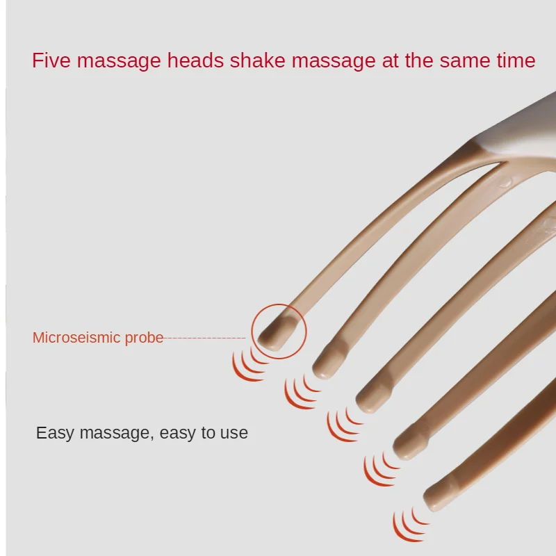 

Electrical Head Massager Hair Comb Massager for Pressure Relaxation Scalp Brush Five Finger Massage for Head Healthy Care Tool