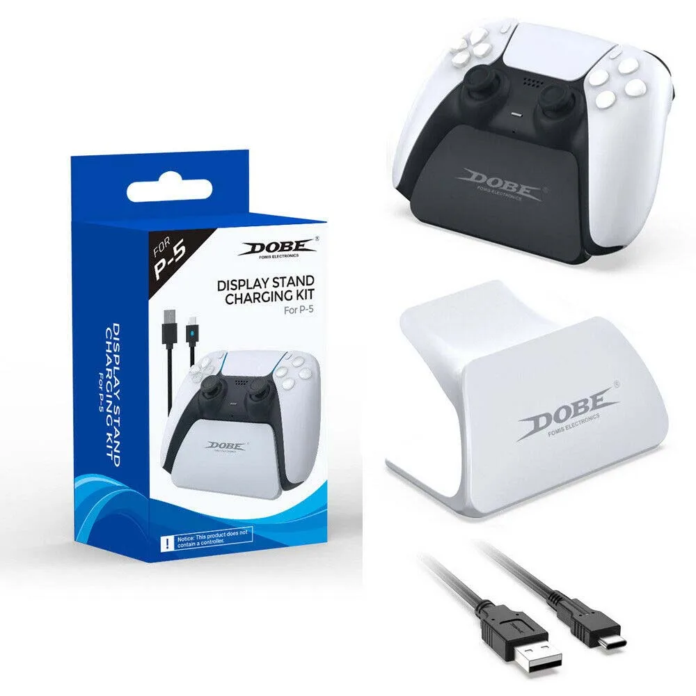 

LED Controller Charger Cradle For Sony PS5 Controller Single USB 3.1 5V Fast Charging Stand Station Dock Type-C Charger Dock