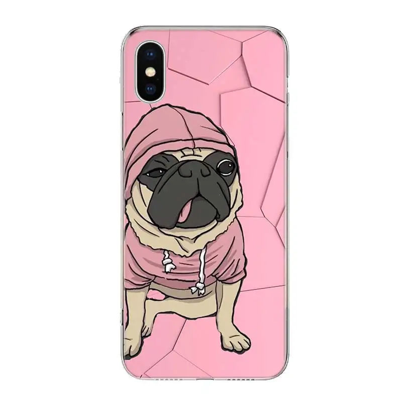 

Cute My Little Pugs Cartoon Phone Case For Apple Iphone 12 11 Mini Pro XR X XS Max 7 8 6 6S Plus + 7G 6G 5 SE 2020 Luxury Patter