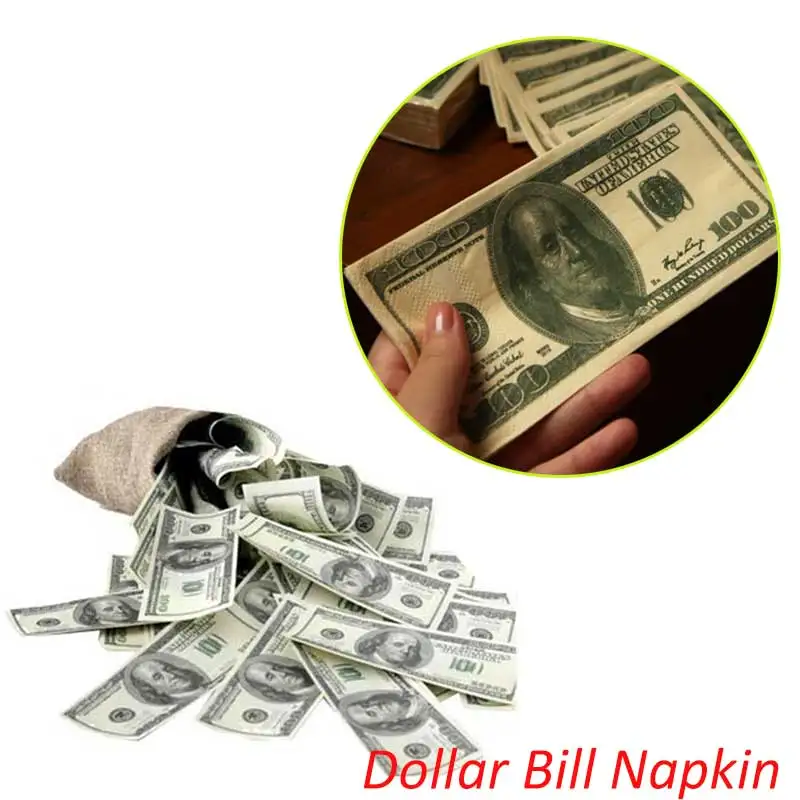 Полотенце новинка, салфетка для купюр, 100 долларов, ткань креативная