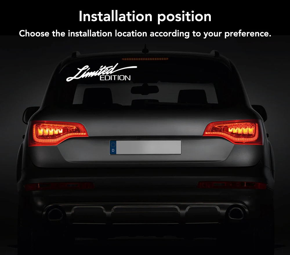 Автомобильная наклейка ограниченная серия Виниловая для BMW E90 F30 F10 Audi A3 A6 C5 C6 Opel