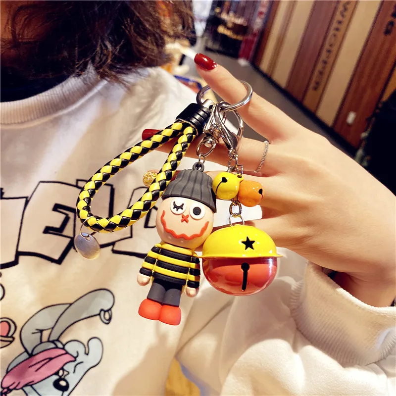 Женские очки милый брелок для ключей кукла Рождество Новый год веселый клоун