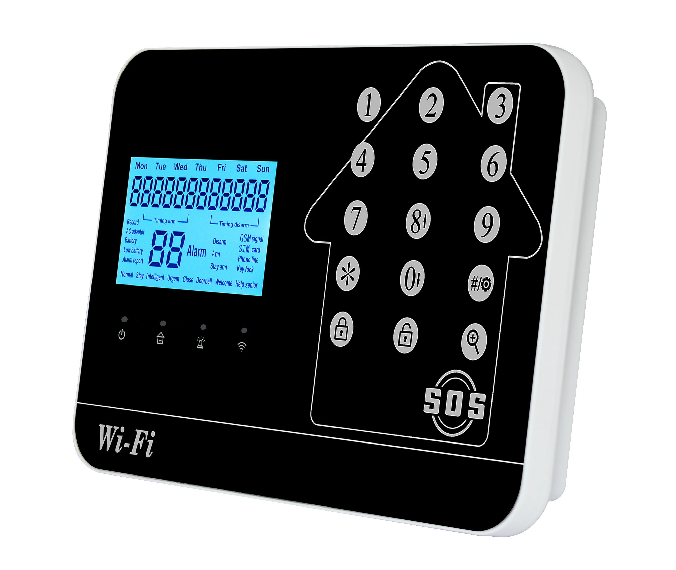 

Competitive price passed CE/ROHS GSM 3G Model WIFI PSTN System Window Sensor with IOS/Android APP control