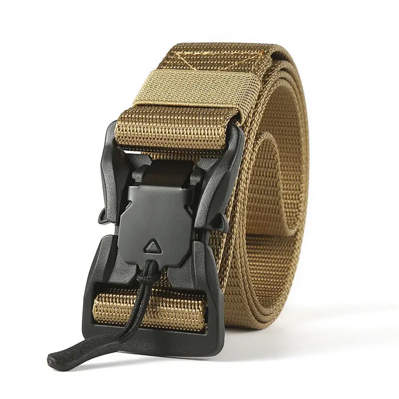 

Tactical Belt Quick Release Magnetic Buckle Military Belt Soft Real Nylon Sports Outdoor equipment Genuine Accessories