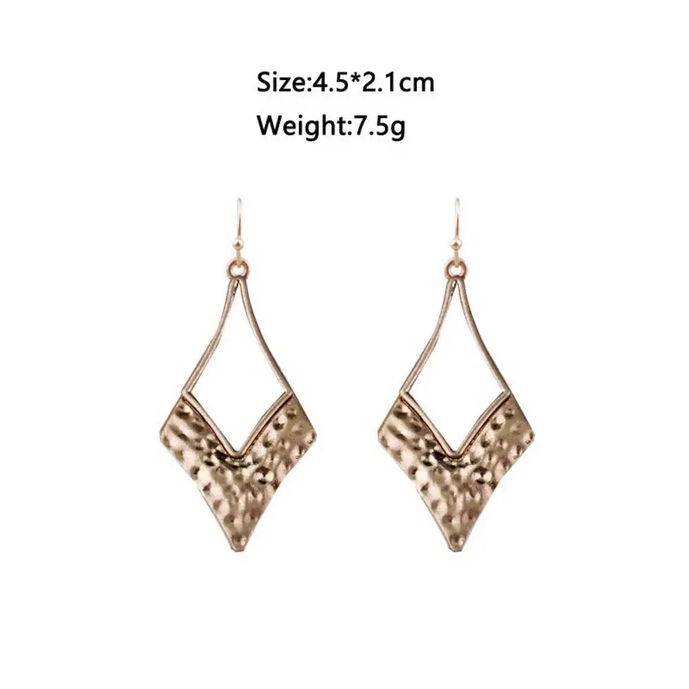 Handmade Hammered Metaillic Arrow Heads Dangle Drop Earrings for Women Chic Trendy Geometry Arrowhead | Украшения и аксессуары