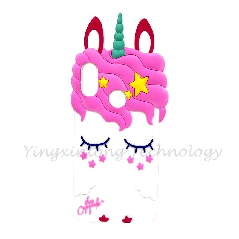 For Huawei P Smart 2019 Case Honor 10 Lite Cover Cute 3D Unicorn Bear Cat Silicone Case on For Huawei P Smart 2019 Phone Case