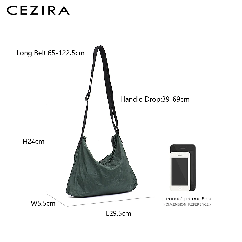 Женская сумка-мессенджер CEZIRA маленькая сумка через плечо из нейлона