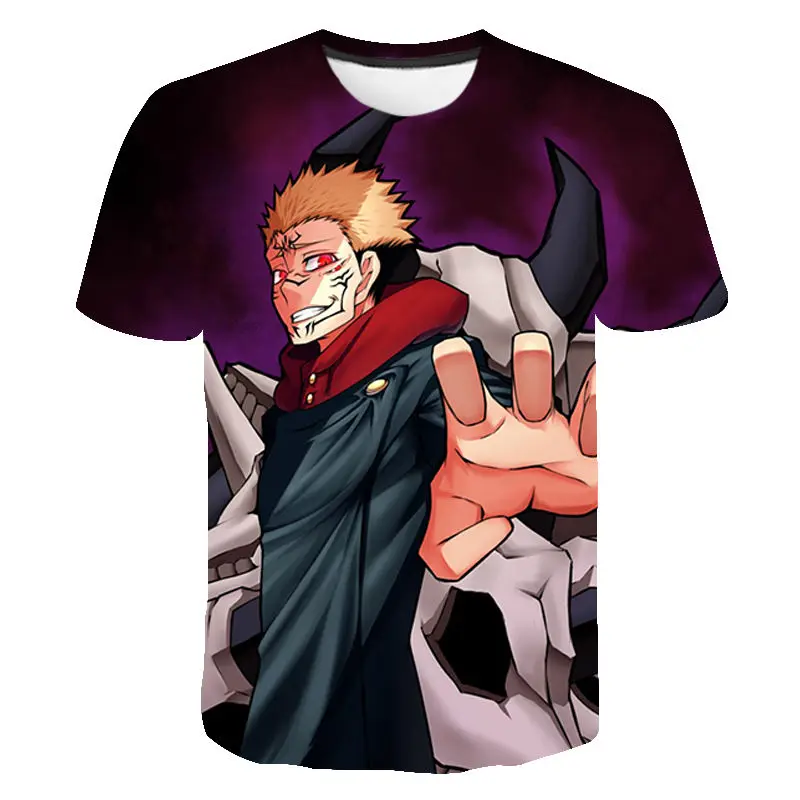 

2021 New Fashion Printed 3D T-Shirt Jujutsu Kaisen Men Women Children Summer Cool Tee Streetwear Boy Girl Kids Casual Tops