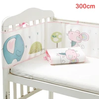 baby safe crib bumper protector nursery cartoon printed home soft cot liner accessories breathable mesh bedroom washable bedding