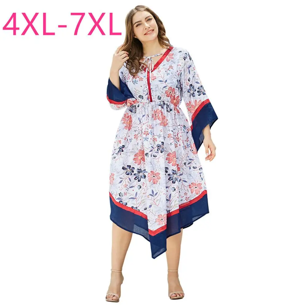 Женское платье с длинным рукавом свободное белое плиссированное цветочным