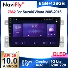 NaviFly 7862 QLED 1280*720 6 ГБ + 128 ГБ Android 10 автомобильная стереосистема GPS мультимедийный плеер для Suzuki Grand Vitara 3 2005 - 2015