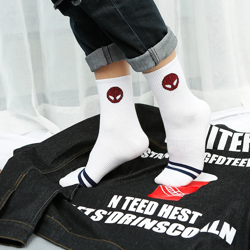 Аниме косплей супергерой мультфильм повседневные носки смешные унисекс