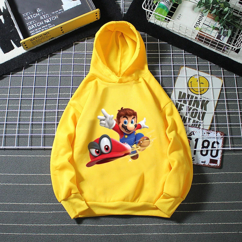 

Latest Harajuku Classic games Super Mario child Boys and girls hoodies Smash Bros t-shirt hip hop streetwear Funny Cartoon