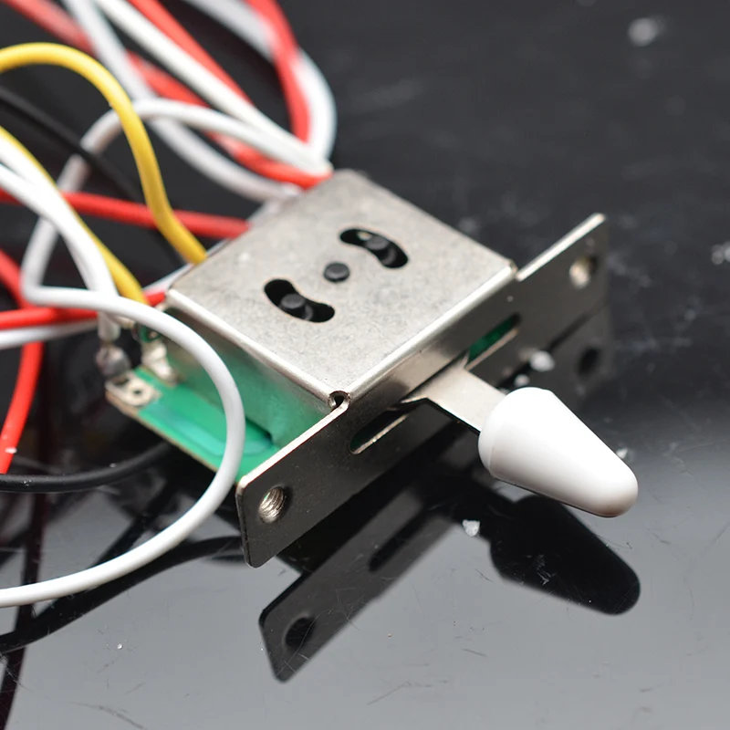 elektrische gitarre pickup kabelbaum prewired 5 weg schalter 2t1v sss pickup für st elektrische gitarre schwarz weiß free global shipping