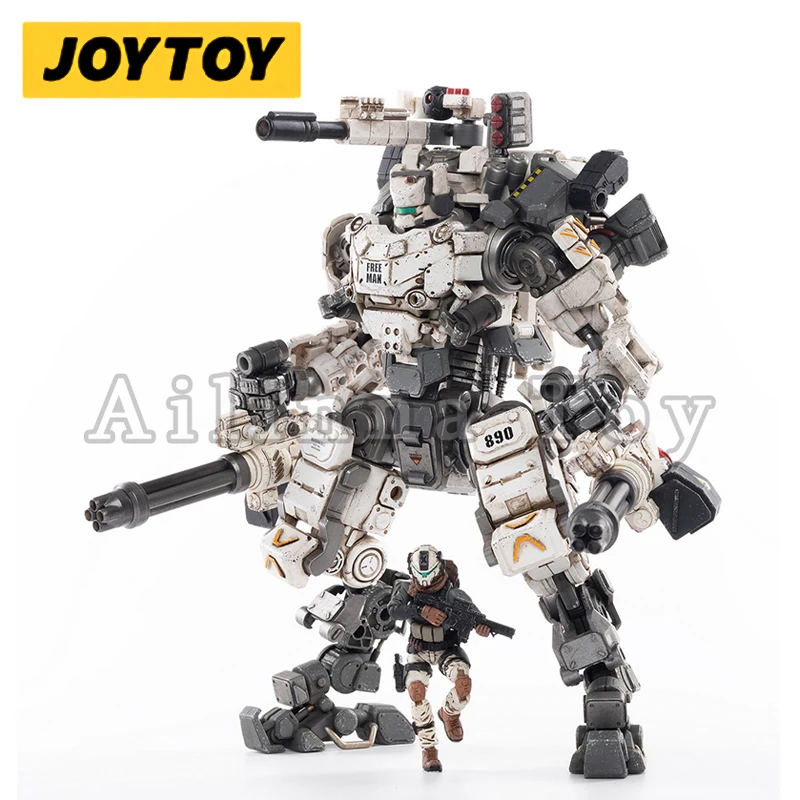 Экшн-фигурка JOYTOY 1/25 Mecha STEEL BONE ARMOR белая версия аниме Коллекционная модель игрушка