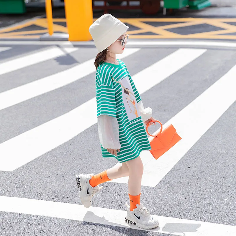 Свитер для девочек осень 2020 комплект из 2 предметов с длинным рукавом имитация