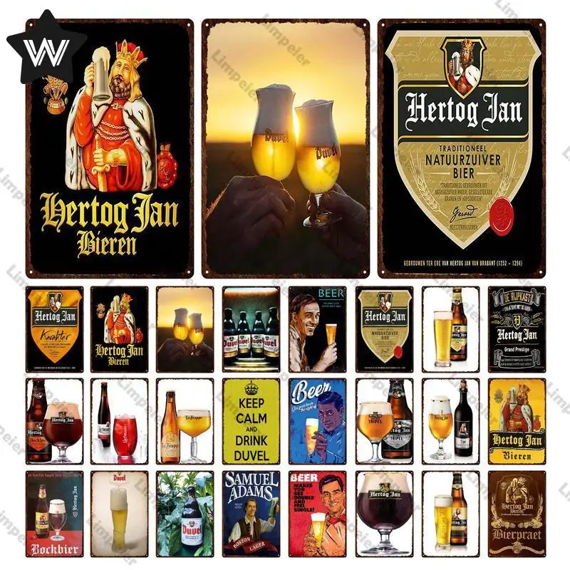 

Beer Brand Metal Sign Vintage Famous Pin Up Rusted Plate Poster Bar Pub Restaurant Wall Sticker Metal Tin Sign Retro Style Decor