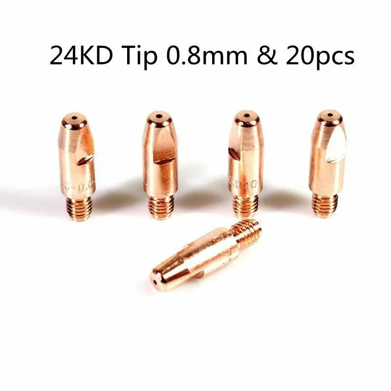 20pcs MIG сварочное приспособление факел контактные Советы Набор 0 8 мм для Abicor Тип 24KD