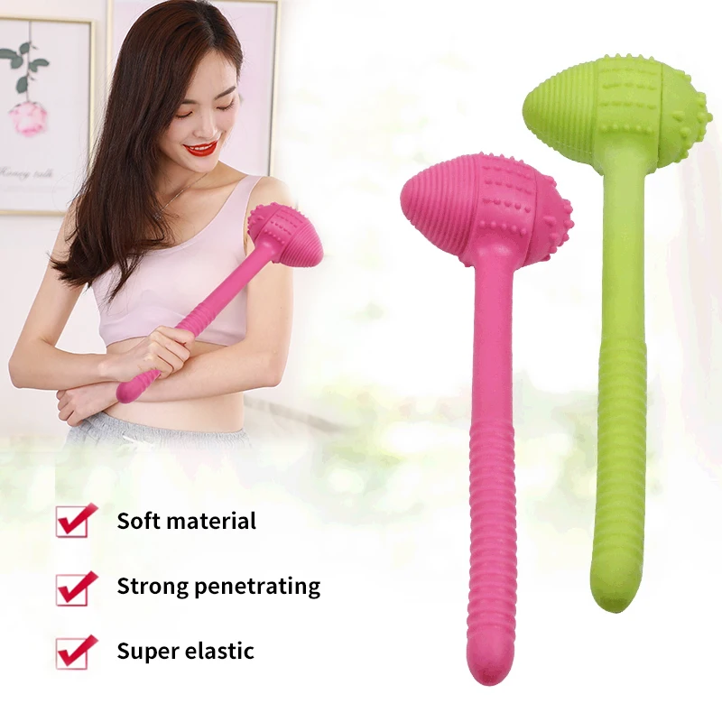 

Multifunctional Massage Hammer Massage Stick Health Percussion Hammer Soft Slimming Leisure Fitness Massager For Parents
