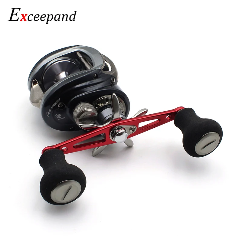 Excepand черная мощная Рыболовная катушка ручка для Abu Garcia Daiwa Низкопрофильная литья