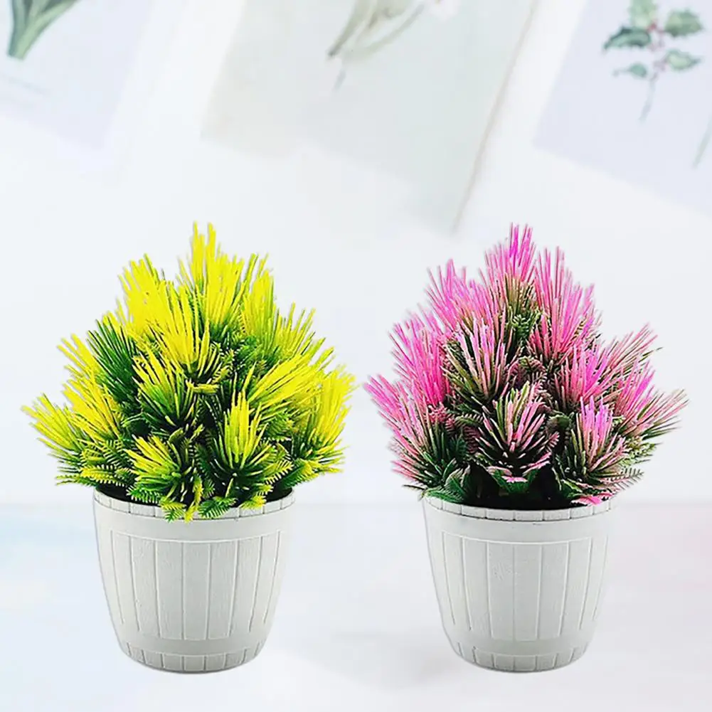 Искусственная сосна бонсай без полива пластиковая фигурка ландшафтного