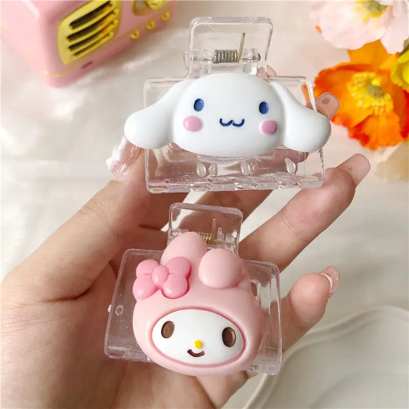 Sanrioed Mymelody Kuromi Cinnamoroll помпон пурин Hellokts Японская девочка зажим для сердца мягкие