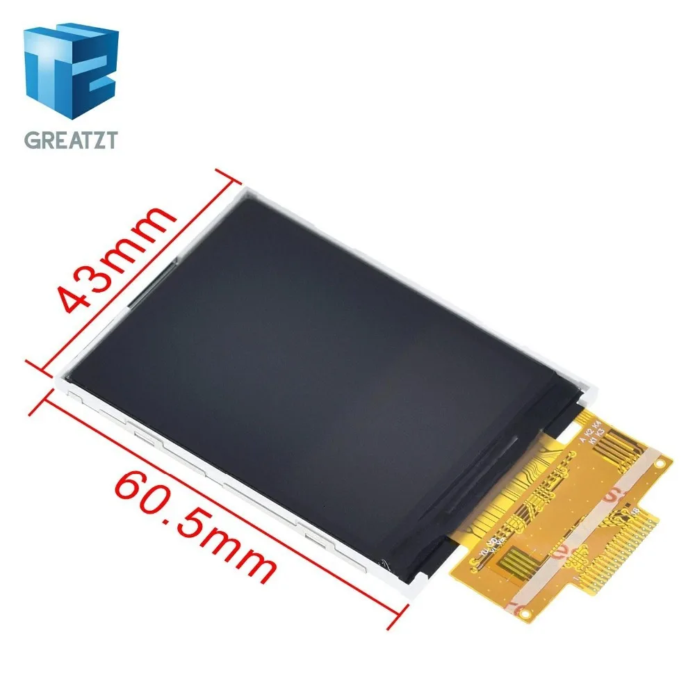 2," 2,4 дюйма 240x320 SPI TFT lcd модуль последовательного порта 5 В/3,3 В PCB адаптер Micro SD карта ILI9341 ЖК-дисплей белый светодиодный для Arduino