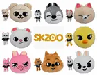 Плюшевые игрушки Skzoo, 20 см, бродячие Детские Мультяшные мягкие игрушки-животные, плюшевые подушки для кукол Bbokari Leebit Wolf Chan Puppym, подарки для фанатов