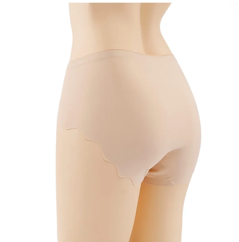 Women L-XXL Big Size Panties Seamless High Waist Underwear Soft Ultra Thin Sexy Ruffles Briefs Comfortable Breathable Lingerie