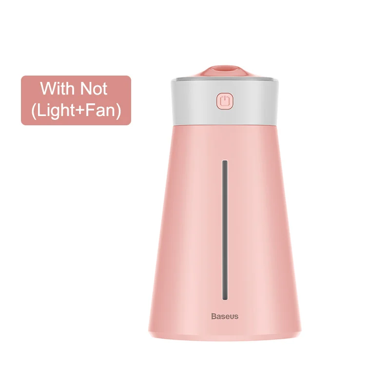 Pink 1 Baseus увлажнитель воздуха диффузор Difusor Humidificador для дома и офиса автомобильный Ароматический диффузор увлажнитель воздуха с цветным вентилятором светильник - Цвет: Pink 1