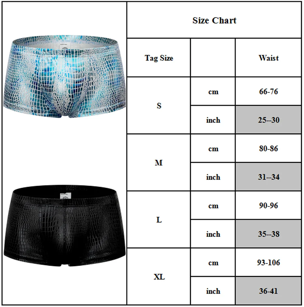 

Men Sexy Underwear Underpants Brief Boxer Shorts Low Waisted Sizes S M L XL