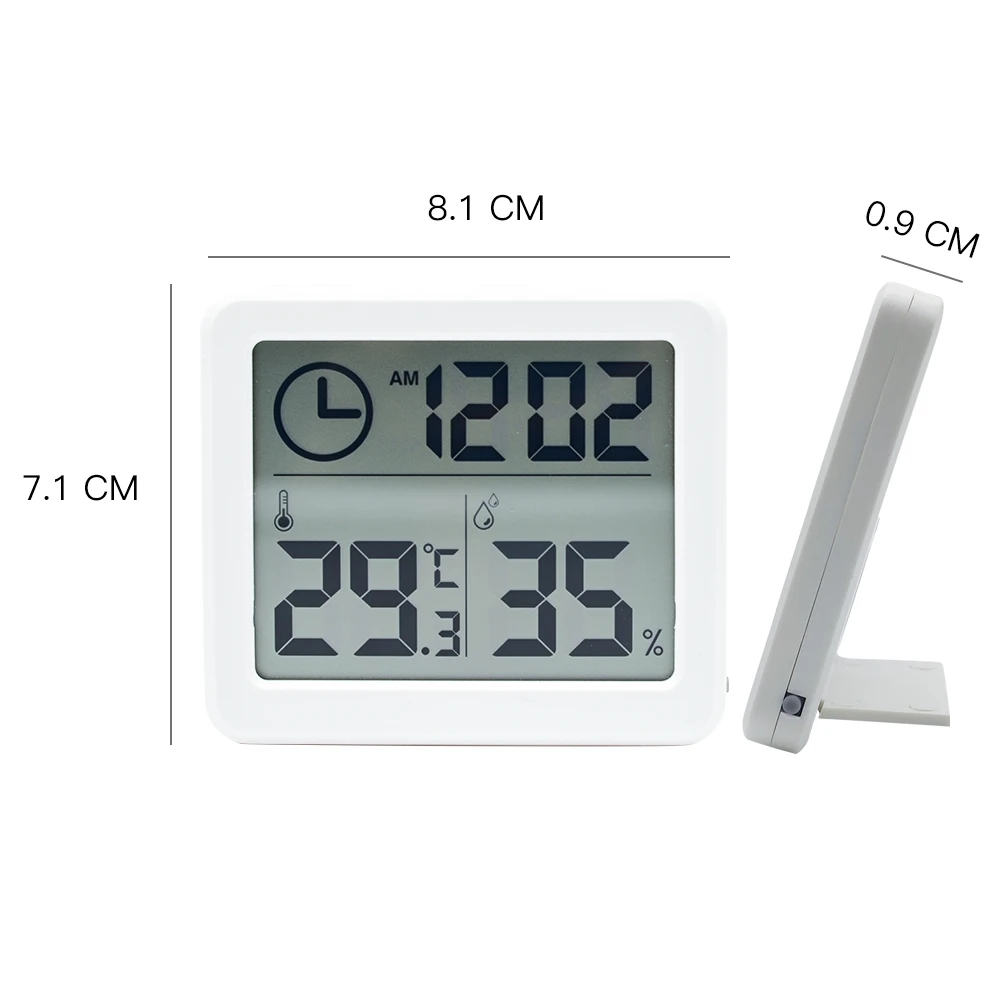 ЖК дисплей с большим номером настольные мини часы экран Цифровой температурный