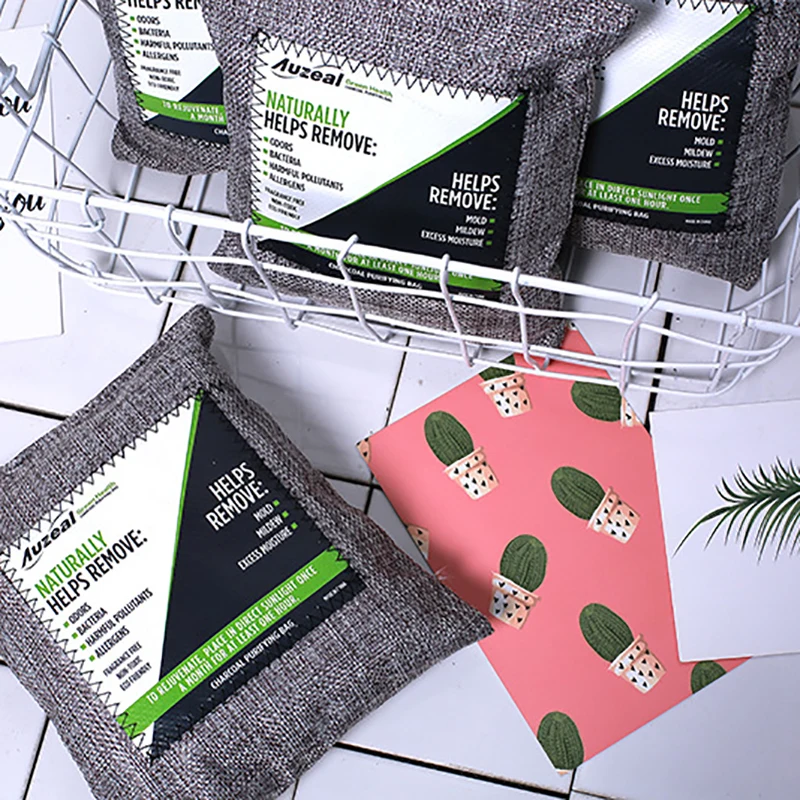 Воздухоочиститель для дома и автомобиля сумочка очистки воздуха из бамбукового