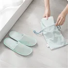 Модные мужские и женские тапочки, тапочки для гостиниц, путешествий, спа, переносные складные домашние одноразовые Тапочки для гостей, Прямая поставка