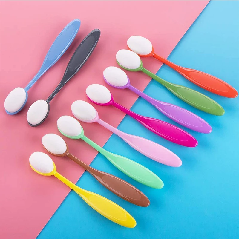 

10pcs/Set Colorful Ink Brush Smooth Blending Brushes Drawing Painting Flat Brushes Kit DIY Scrapbooking Cards Making Ink Tools
