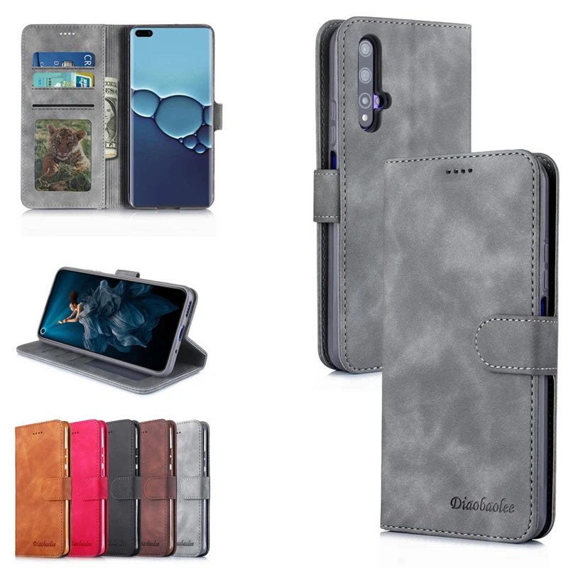 Чехлы бумажники для Honor 20 Pro роскошный кожаный чехол книжка с магнитной застежкой