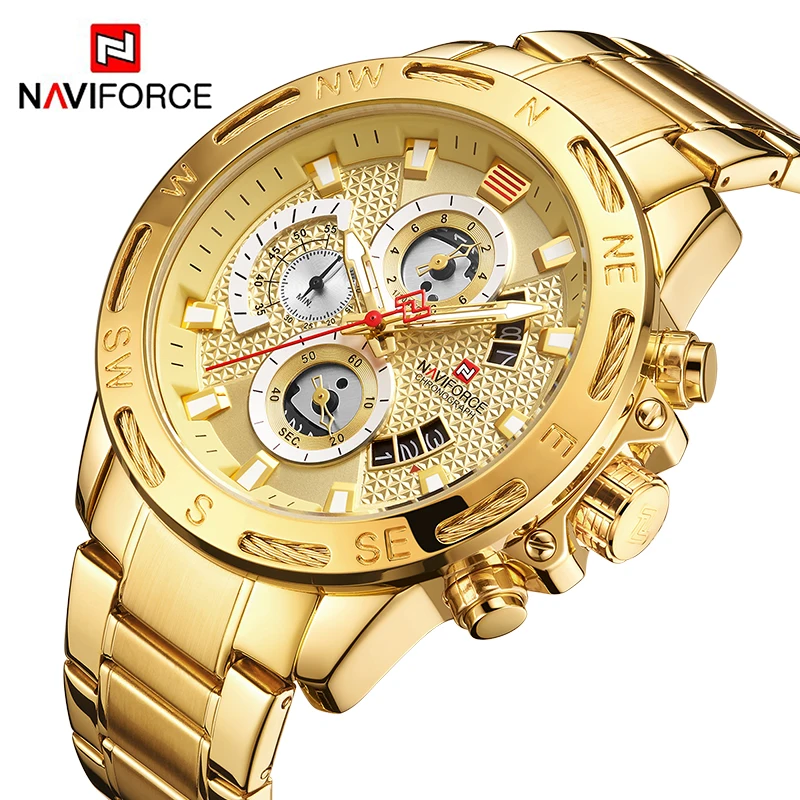 

NAVIFORCE Top Brand Mens Military Watches Watch Luxury Digital Quartz Men Bussiness Wristwatch Clock Male Relogio Masculino 9165