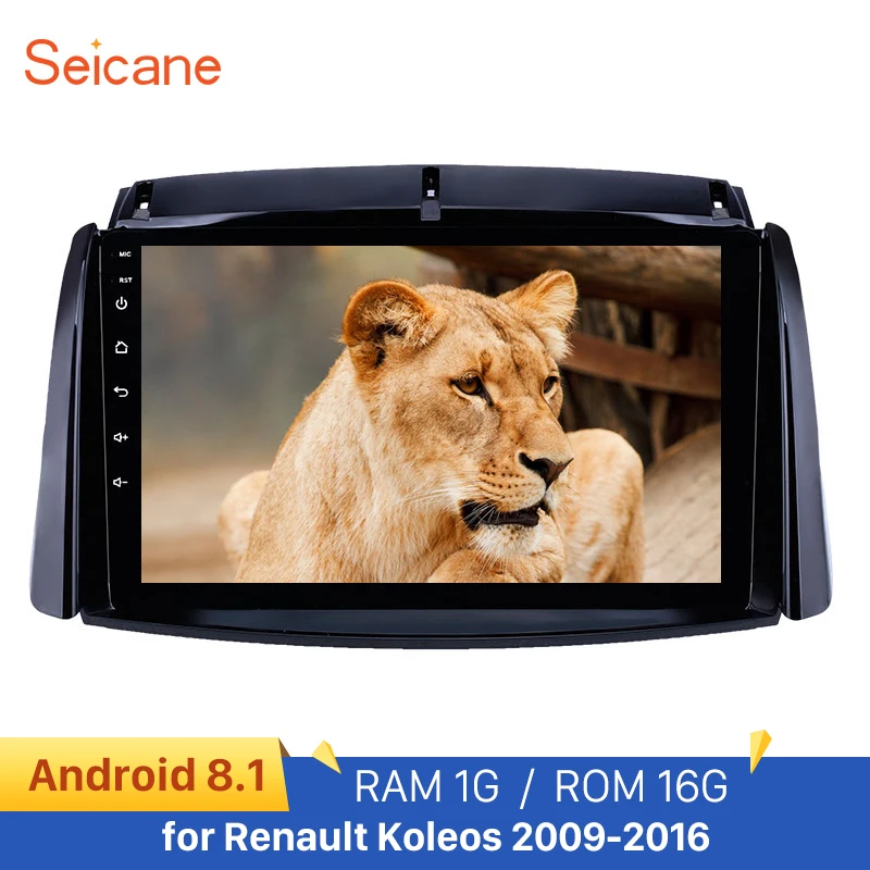 Seicane 9 дюймов GPS навигация USB AUX автомобильное радио Android 2009 для Renault Koleos 2016