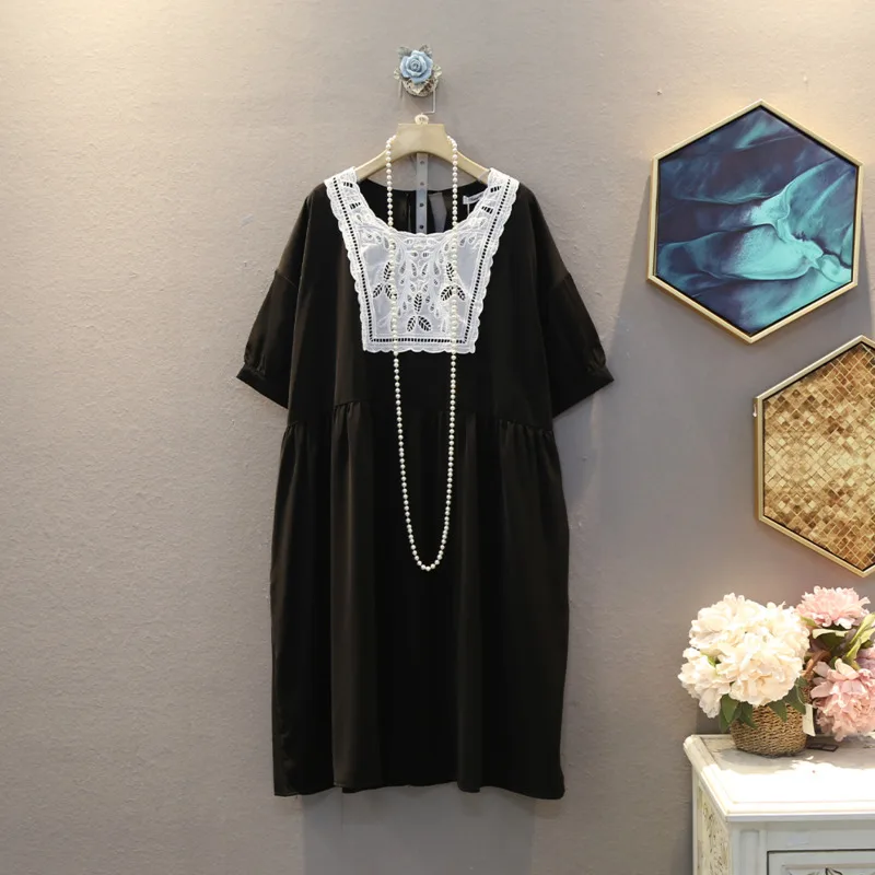 Женское винтажное платье с круглым вырезом EWQ в Корейском стиле короткими