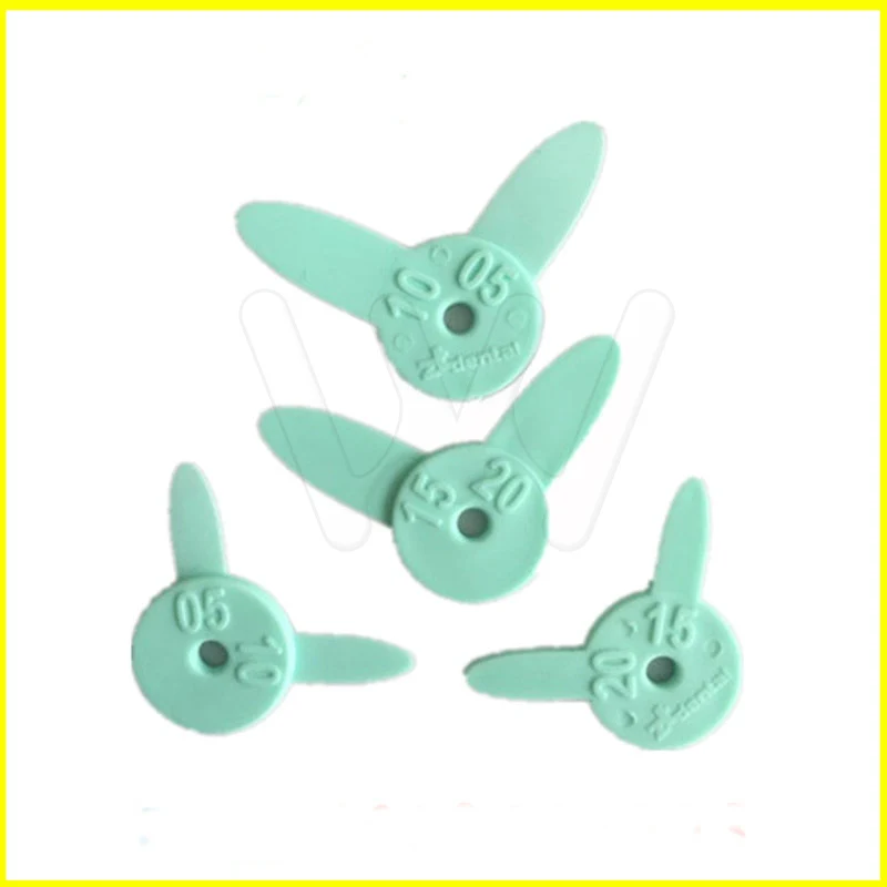 4 шт./компл. Стоматологическая резиновая линейка для измерения зубных щелей