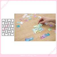 puzzle pieces frame metal cutting dies for diy scrapbooking photo album decorative embossing paper card crafts die 2021