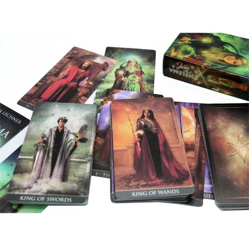 

78 Cards Deck Thelema Tarot English Oracle Playing Card Family Party Board Game Drop Shipping