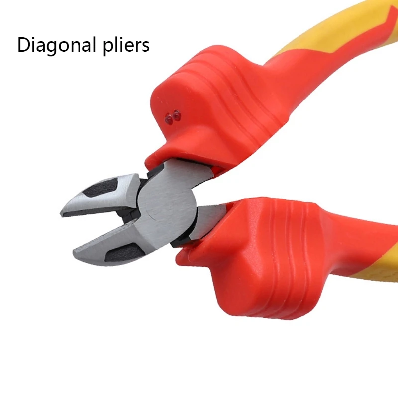 

A0KF Cut Diagonal/Side Cutters LED Plastic Cutting Pliers Pliers with Side Cutters,Ideal for Clean Cut and Precision Cutting