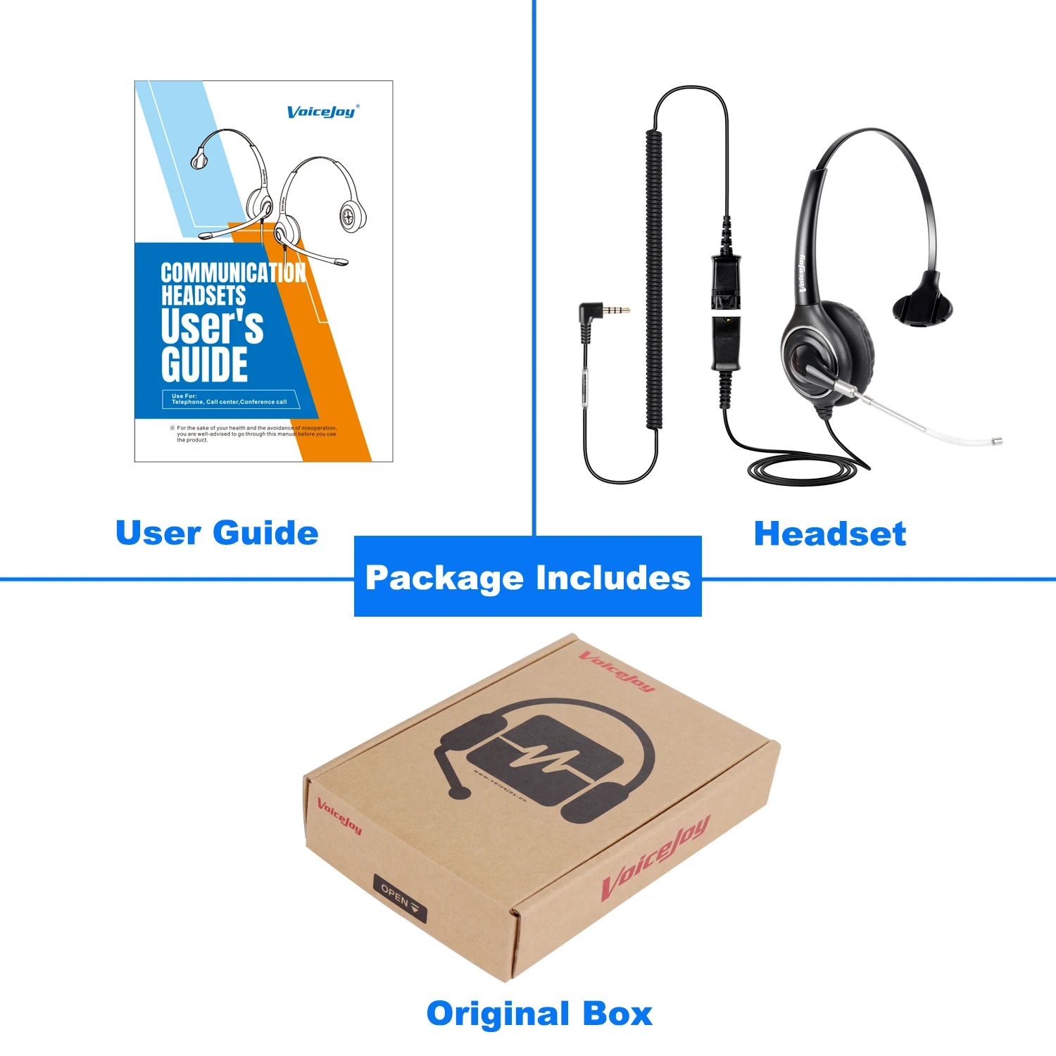 Колл-центр с голосовой трубкой гарнитура микрофоном QD (быстрое отключение)